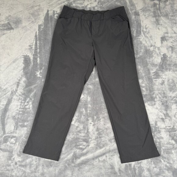 J Jill Fit Performance Pants Size L Womens Black Pull On Office Workout Stretch - Picture 1 of 9